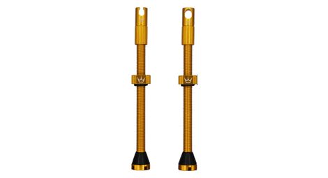 Peaty's tubeless valves cnc 80mm emerald gold