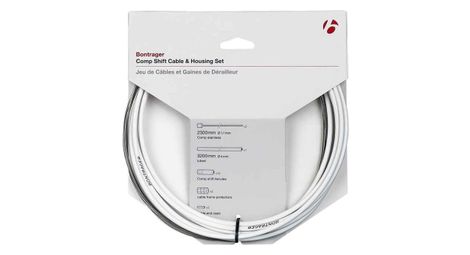 Kit cable et gaine derailleur bontrager route comp 4mm blanc
