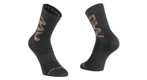 Chaussettes northwave extreme air mid noir/beige