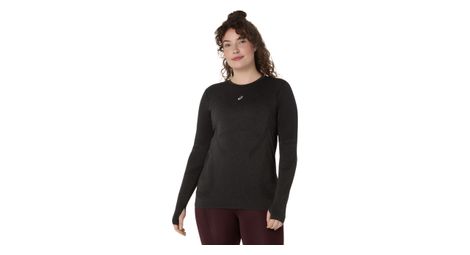 Camiseta de running Asics Road Seamless negra para mujer