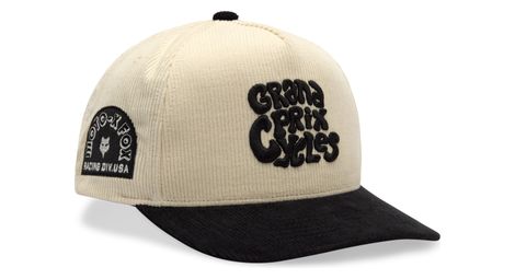 Casquette fox circa 74 corduroy blanc/noir