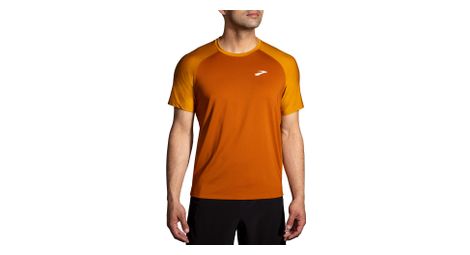 Camiseta de manga corta brooks atmosphere 2.0 marrón naranja