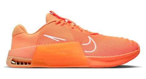 Nike metcon 9 amp cross training shoes coral orange 43