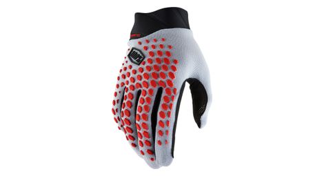 Gants Longs 100% Geomatic Blanc / Rouge S