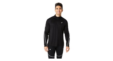 Asics road lite-show 1/2 zip top nero uomo