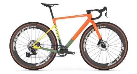 Vélo de Gravel Megamo Silk 01 Sram Force XPLR AXS 13V 700 mm Orange/Vert/Jaune 2026