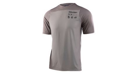 Maillot manches courtes troy lee designs skyline quarry gris