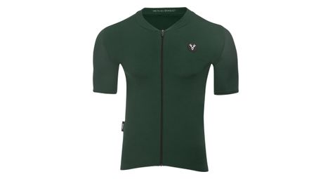 Maillot manches courtes lebram allos vert agave coupe aero