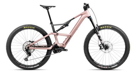 Orbea rise lt m20 mtb elettrica a sospensione totale shimano slx 12s 630 wh 29'' desert rose carbon raw grey 2025