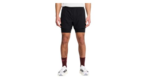 2-in-1-Shorts Ciele DLYShort 5" Long Brief 2 Schwarz Herren