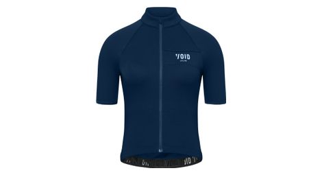 Maillot de manga corta void merino para mujer azul marino