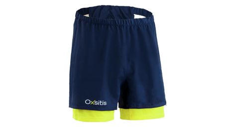 Short 2 en 1 oxsitis origin noir jaune