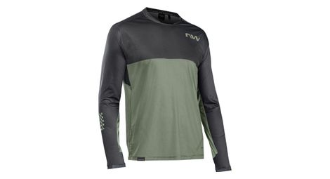 Maillot manches longues northwave edge vert noir