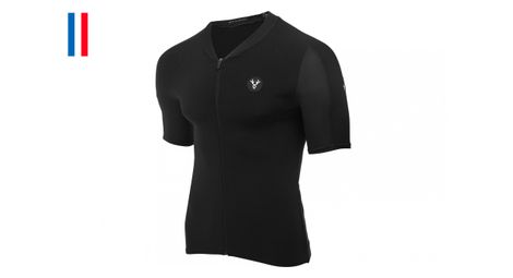 lebram allos short sleeve jersey black aero fit