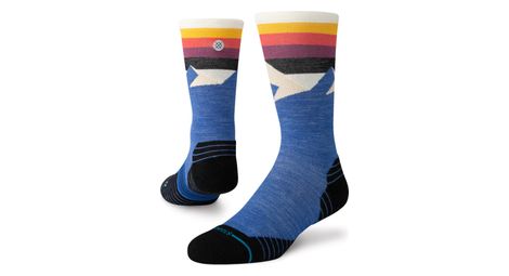 Stance performance divided lines crew socks blue 43-46