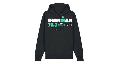 Felpa con cappuccio ironman 70.3 vichy nero