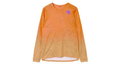 Camiseta de manga larga Endura Singletrack Print Orange para hombre