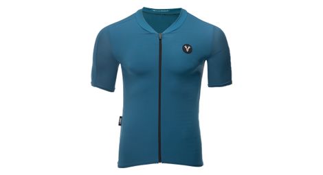 Maillot manches courtes lebram allos bleu pelforth coupe aero