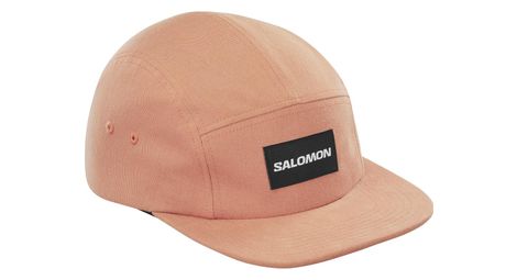 Gorra salomon five panel rosa unisex