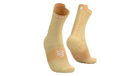 Chaussettes compressport pro racing v4.0 trail jaune/orange