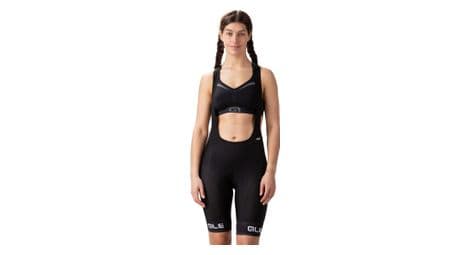 Kurze damen radhose alé sella plus schwarz/weiß