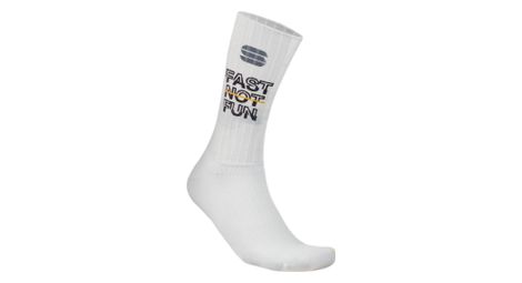 Calzini Sportful Fast Not Fun Bianco