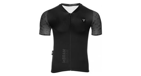 Maillot manches courtes lebram loze noir coupe aero