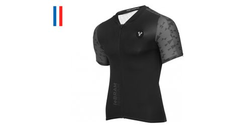 Maglia manica corta lob lebram nera aero fit