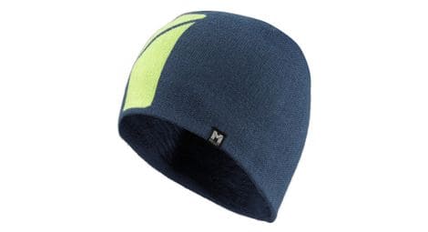 Bonnet unisexe millet logo bleu/jaune