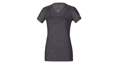 Gore running wear maillot manches courtes air lady print gris femme