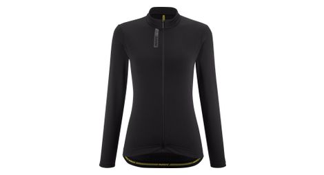 Maillot de manga larga mavic aksium thermo negro para mujer