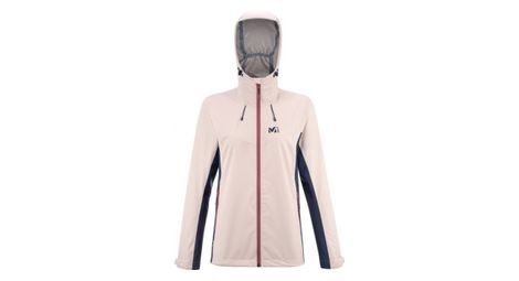 Veste impermeable millet fitz roy rose bleu femme
