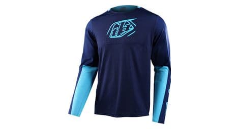 Maillot manches longues troy lee designs sprint icon bleu