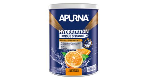 Apurna bebida hidratante larga distancia naranja tarro 500g