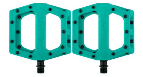 Paire de pedales plates dmr v11 turquoise
