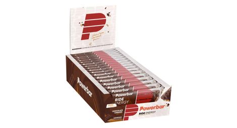 Boîte ride energy bar (18x55g) - powerbar - chocolat caramel -  barres énergétiques