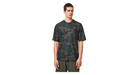 Maillot manches courtes oakley ride free camo khaki