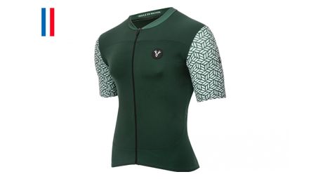 Maillot manches courtes lebram aspin vert agave coupe ajustée