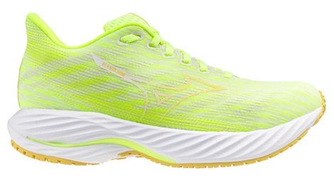 Chaussures running mizuno wave rider 28 vert/orange femme