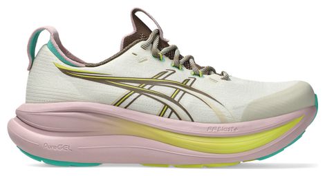 Zapatillas de running Asics Gel-Nimbus 28 TR Beige/Rosa/Amarillo Mujer