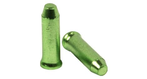 Embouts de câbles de dérailleur en alu elvedes 2.3 mm vert (10pcs)