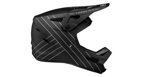 100% casco integral status black l (59-60 cm)
