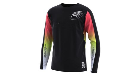 Troy lee designs sprint richter negro/multicolor niño xl camiseta de manga larga