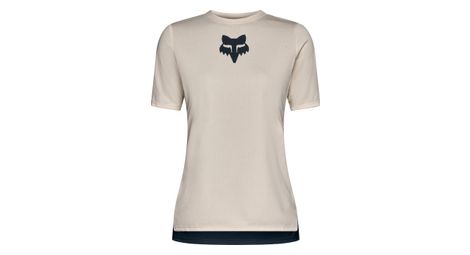 Maillot Manches Courtes Fox Ranger Fox Head Beige Femme