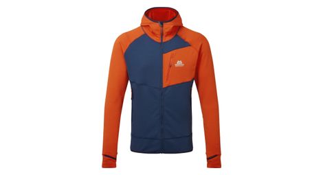Mountain equipment eclipse fleece jacket arancione/blu xl