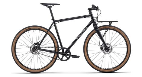 Vélo de ville bombtrack outlaw gates carbon cdx single speed 650b noir