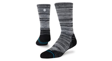 Stance performance mid wool crew socks black