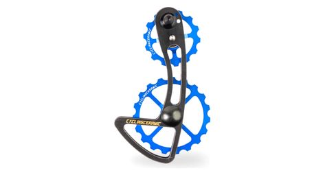 cyclingceramic oversized derailleur cage 14 19t for shimano 105 r7000 11s derailleur blue