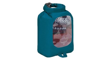 Sac etanche osprey dry sack w window 3 l bleu