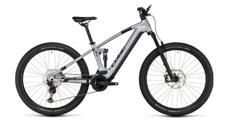 Cube stereo hybrid 120 race 750 electric full suspension mtb shimano deore/xt 12s 750 wh 29'' polar silver 2023 20 pollici / 177-186 cm